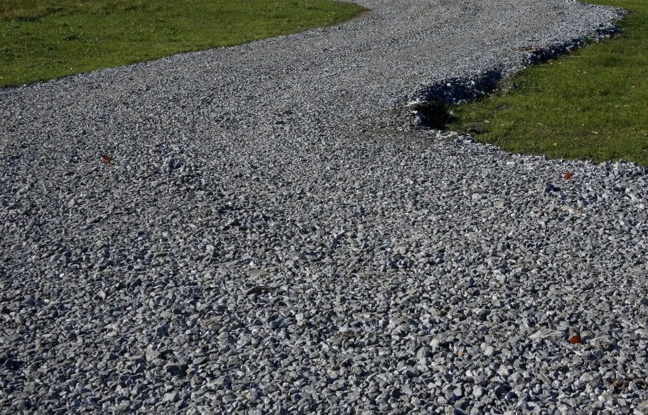 New gravel driveway